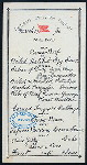 DINNER] [held by] CROMWELL STEAMSHIP COMPANY [at]  (SS;)