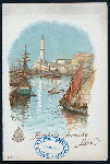 DINNER [held by] HAMBURG-AMERIKA LINIE [at] "SCHNELLDAMPFER ""AUGUSTE VICTORIA""" (SS;)