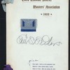 DINNER TENDERED TO RIGHT WORSHIPFUL BENJAMIN V.W. OWENS, DISTRICT DEPUTY GRAND MASTER [held by] THIRD MASONIC DISTRICT MASTERS' ASSOCIATION [at] "ARGYLE, THE, BROOKLYN, NY" ([REST?];)