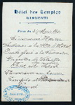 DINNER [held by] HOTEL DES TEMPLES [at] GIRGENTI [SICILY] (FOR;)