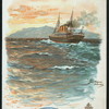 DINNER [held by] HAMBURG-AMERIKA LINIE [at] EN ROUTE ABOARD SCNELLDAMPFER (EXPRESS STEAMER) AUGUSTE VICTORIA (SS;)