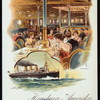 DINNER [held by] HAMBURG-AMERIKA LINIE [at] EN ROUTE ABOARD SCNELLDAMPFER (EXPRESS STEAMER) AUGUSTE VICTORIA (SS;)