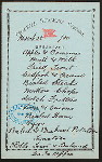 BREAKFAST [held by] CROMWELL STEAMSHIP COMPANY [at] EN ROUTE (SS;)