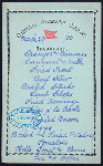 BREAKFAST [held by] CROMWELL STEAMSHIP COMPANY [at] EN ROUTE (SS;)