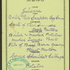 DINNER [held by] CROMWELL STEAMSHIP COMPANY [at] EN ROUTE (SS;)
