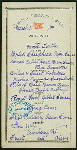 DINNER [held by] CROMWELL STEAMSHIP COMPANY [at] EN ROUTE (SS;)