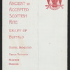 8TH ANNUAL BANQUET [held by] ANCIENT & ACCEPTED SCOTTISH RITE -[MASONIC LODGE] [at] "IROQUOIS HOTEL, BUFFALO, NY" (HOTEL;)