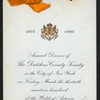 3RD ANNUAL DINNER [held by] DUTCHESS COUNTY SOCIETY IN THE CITY OF NY [at] WALDORF-ASTORIA HOTEL (HOTEL;)