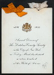 3RD ANNUAL DINNER [held by] DUTCHESS COUNTY SOCIETY IN THE CITY OF NY [at] WALDORF-ASTORIA HOTEL (HOTEL;)