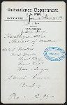 LUNCHEON [held by] U.S. ARMY - SUBSISTENCE DEPT. [at] TRANSPORT (?)