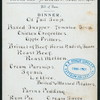 DINNER [held by] US ARMY - SUBSISTENCE DEPT. [at] TRANSPORT (?)