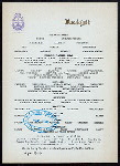 BREAKFAST [held by] VENDOME HOTEL [at] "BOSTON, MA" (HOTEL;)