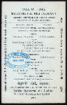 DINNER [held by] MILLS HOTEL [at] BLEECKER ST. NY (REST;)
