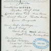 DINNER [held by] US ARMY - SUBSISTENCE DEPT. [at] TRANSPORT (?)