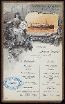 LUNCH [held by] HAMBURG-AMERIKA LINIE [at] SS AUGUSTE VICTORIA (SS;)