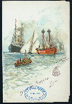 DINNER [held by] HAMBURG-AMERIKA LINIE [at] SS AUGUSTE VICTORIA (SS;)