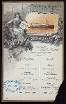 LUNCH [held by] HAMBURG-AMERIKA LINIE [at] SS AUGUSTE VICTORIA (SS;)