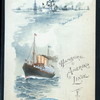 DINNER [held by] HAMBURG-AMERIKA LINIE [at] SS AUGUSTE VICTORIA (SS;)