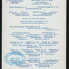 LUNCHEON [held by] HOTEL MARIE ANTOINETTE [at] "SIXTY-FIFTH STREET & BROADWAY, NEW YORK, [NY];" (HOTEL;)