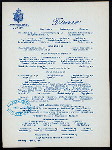 DINNER [held by] HOTEL MARIE ANTOINETTE [at] "SIXTY-FIFTH STREET & BROADWAY, NEW YORK, [NY];" (HOTEL;)