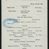 LUNCHEON [held by] CUNARD LINE [at] "R.M.S. ""LUCANIA""" (SS;)