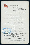 DINNER [held by] CUNARD LINE [at] "R.M.S. ""LUCANIA""" (SS;)