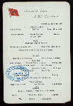 LUNCHEON [held by] CUNARD LINE [at] "R.M.S. ""LUCANIA""" (SS;)