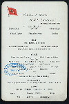 LUNCHEON [held by] CUNARD LINE [at] EN ROUTE ABOARD R.M.S. LUCANIA (SS;)