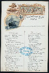 BREAKFAST [held by] NORDDEUTSCHER LLOYD BREMEN [at] EN ROUTE ABOARD KAISER WILHELM DER GROSSE (SS;)