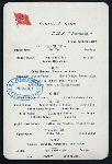 LUNCHEON [held by] CUNARD LINE [at] EN ROUTE ABOARD R.M.S. LUCANIA (SS;)