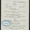 DINNER [held by] CUNARD LINE [at] EN ROUTE ABOARD R.M.S. LUCANIA (SS;)