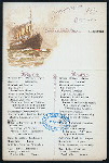 BREAKFAST [held by] NORDDEUTSCHER LLOYD BREMEN [at] EN ROUTE ABOARD KAISER WILHELM DER GROSSE (SS;)