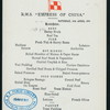 LUNCHEON [held by] CANADIAN PACIFIC RAILWAY COMPANY [at] EN ROUTE ABOARD R.M.S. EMPRESS OF CHINA (SS;)