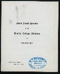 FOURTH ANNUAL LUNCHEON [held by] SMITH COLLEGE ALUMNAE [at] MANHATTAN HOTEL (HOTEL;)