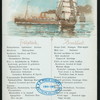 FRUHSTUCK/BREAKFAST; [held by] NORDDEUTSCHER LLOYD BREMEN [at] DAMPFER KAISER WILHELM DER GROSSE; (SS;)