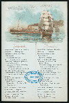 FRUHSTUCK/BREAKFAST; [held by] NORDDEUTSCHER LLOYD BREMEN [at] DAMPFER KAISER WILHELM DER GROSSE; (SS;)