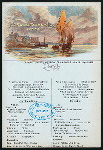 LUNCH; [held by] NORDDEUTSCHER LLOYD BREMEN [at] DAMPFER KAISER WILHELM DER GROSSE; (SS;)