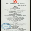 DINNER] [held by] CANADIAN PACIFIC RAILWAY COMPANY [at] R.M.S. EMPRESS OF CHINA (SS;)