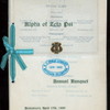 ANNUAL BANQUET [held by] ALPHA OF ZETA PSI [at] "DELMONICO'S, NEW YORK, NY" (REST.)