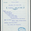 BREAKFAST [held by] PACIFIC MAIL STEAMSHIP CO. [at] EN ROUTE ABOARD PANAMA LINE STEAMSHIP CITY OF PARA (SS;)