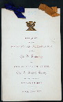 BANQUET OF THE FIFTY NINTH ANNUAL CONVENTION [held by] CHI PSI FRATERNITY [at] "HOLLAND HOUSE, NEW YORK, NY" (HOTEL;)