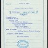BREAKFAST [held by] PACIFIC MAIL STEAMSHIP CO. [at] EN ROUTE ABOARD PANAMA LINE STEAMSHIP CITY OF PARA (SS;)