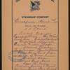 BREAKFAST [held by] OCCIDENTAL AND ORIENTAL STEAMSHIP CO. [at] EN ROUTE ABOARD S.S. DORIC (SS;)