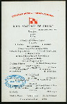 LUNCH [held by] CANADIAN PACIFIC RAILWAY [at] EN ROUTE ABOARD R.M.S. EMPRESS OF CHINA (SS;)