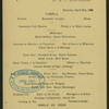 DINNER [held by] CUNARD LINE [at] EN ROUTE ABOARD R.M.S. LUCANIA (SS;)