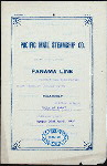 DINNER [held by] PACIFIC MAIL STEAMSHIP CO. [at] EN ROUTE ABOARD PANAMA LINE STEAMSHIP CITY OF PARA (SS;)