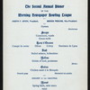 SECOND ANNUAL DINNER [held by] MORNING NEWSPAPER BOWLING LEAGUE [at] MOUQUIN'S