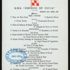DINNER [held by] CANADIAN PACIFIC RAILWAY COMPANY [at] RMS EMPRESS OF CHINA (RR;)
