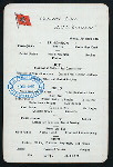 LUNCHEON [held by] CUNARD LINE [at] RMS LUCANIA (SS;)