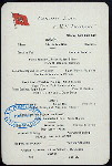 DINNER [held by] CUNARD LINE [at] RMS LUCANIA (SS;)